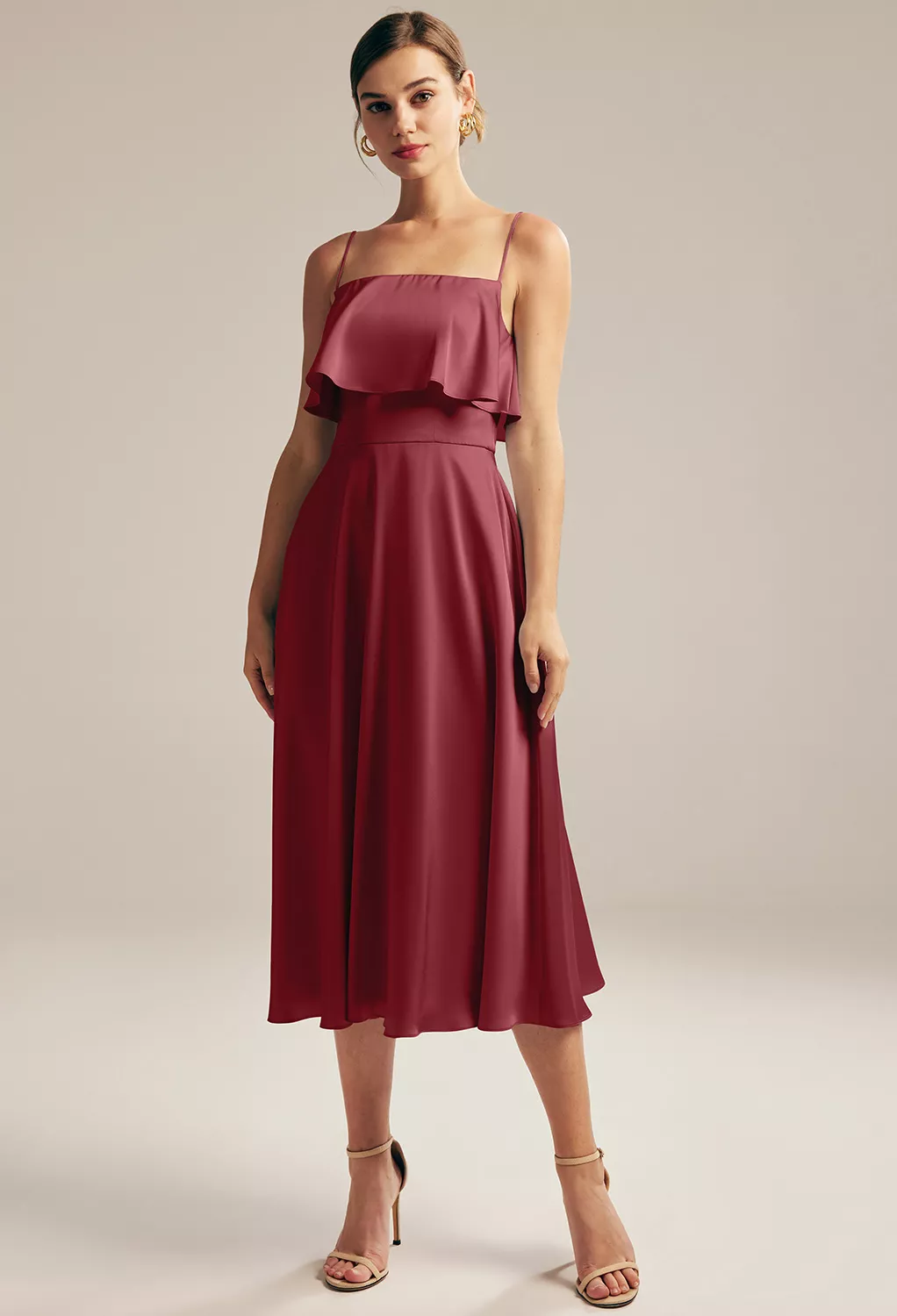 AW Morza Burgundy  Beach Wedding Guest Dresses